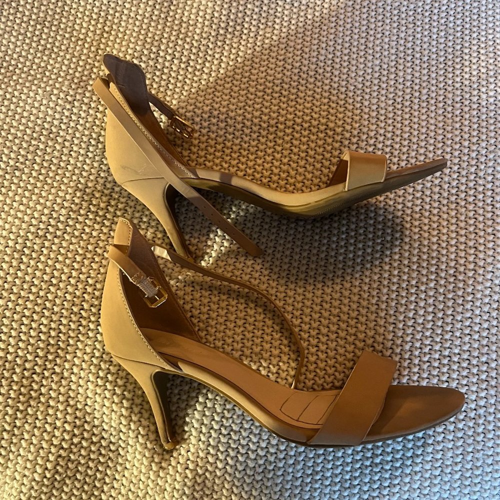 Lulu's Nude Ankle Strap Heels